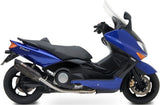 Complete Non-Catalytic Exhaust System With Sound Certification Suono Steel Black Carbon - Mivv Compatible With Yamaha T-Max 500 (2001-2007)