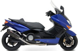 Komplette Auspuffanlage Ohne Katalysator Und Mit Geräuschzulassung Suono Stahl Schwarz Carbon - Mivv Kompatibel Mit Yamaha T-Max 500 (2001-2007)
