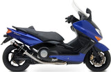 Komplette Auspuffanlage Ohne Katalysator Und Mit Geräuschzulassung Gp Stahl Schwarz - Mivv Kompatibel Mit Yamaha T-Max 500 (2001-2007)
