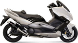 Komplette Auspuffanlage Ohne Katalysator Und Mit Geräuschzulassung Gp Stahl Schwarz - Mivv Kompatibel Mit Yamaha T-Max 500 (2008-2011)