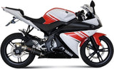 Komplette Auspuffanlage Ohne Katalysator Und Mit Geräuschzulassung Gp Carbon - Mivv Kompatibel Mit Yamaha Yzf-R 125 (2008-2013)