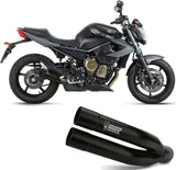 Auspuffendstück Mit Geräuschzulassung Double Gun Stahl Schwarz - Mivv Kompatibel Mit Yamaha Xj6 600 (2009-2016)