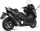 Komplette Auspuffanlage Ohne Katalysator Und Mit Geräuschzulassung Speed Edge Stahl Schwarz Carbon - Mivv Kompatibel Mit Yamaha T-Max 530 (2012-2016)