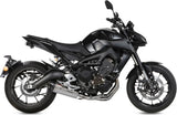 Komplette Abgasanlage Mit Katalysator Und Geräuschzulassung Suono Edelstahl Carbon - Mivv Kompatibel Mit Yamaha Mt-09 (2013-2020)