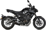Komplette Auspuffanlage Ohne Katalysator Und Mit Geräuschzulassung Suono Stahl Schwarz Carbon - Mivv Kompatibel Mit Yamaha Mt-09 (2013-2020)