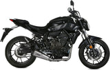 Komplette Abgasanlage Mit Katalysator Und Geräuschzulassung Delta Race Edelstahl Carbon - Mivv Kompatibel Mit Yamaha Mt-07 (2014-2020)