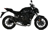 Komplette Abgasanlage Mit Katalysator Und Geräuschzulassung Gppro Stahl Schwarz - Mivv Kompatibel Mit Yamaha Mt-07 (2014-2020)