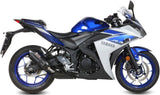 Auspuffendstück Mit Geräuschzulassung Suono Stahl Schwarz Carbon - Mivv Kompatibel Mit Yamaha Yzf-R3 (2015-2024)