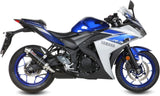 Auspuffendstück Mit Geräuschzulassung Gp Stahl Schwarz - Mivv Kompatibel Mit Yamaha Yzf-R25 (2015-2022)