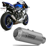 Exhaust Tip With Noise Certification Mk3 Stainless Steel - Mivv Compatible With Yamaha Yzf 1000 R1 (2015-2022)