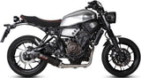 Komplette Abgasanlage Mit Katalysator Und Geräuschzulassung Oval Carbon Carbon - Mivv Kompatibel Mit Yamaha Xsr 700 (2016-2020)