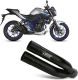 Auspuffendstück Mit Geräuschzulassung Double Gun Stahl Schwarz - Mivv Kompatibel Mit Yamaha Mt-03 (2016-2024)