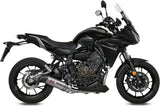 Komplette Auspuffanlage Ohne Katalysator Und Mit Geräuschzulassung Oval Titan Carbon - Mivv Kompatibel Mit Yamaha Tracer 700 (2016-2024)