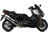 Complete Catalytic Exhaust System With Sound Certification Speed Edge Steel Black Carbon - Mivv Compatible With Yamaha T-Max 530 (2017-2019)