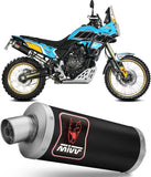 Auspuffendstück Mit Geräuschzulassung Dakar Stahl Schwarz - Mivv Kompatibel Mit Yamaha Ténéré 700 (2019-2024)