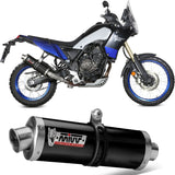 Exhaust Tip With Noise Certification Oval Steel Black - Mivv Compatible With Yamaha Ténéré 700 (2019-2024)
