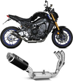 Komplette Auspuffanlage Ohne Katalysator Und Mit Geräuschzulassung Gppro Carbon - Mivv Kompatibel Mit Yamaha Fz-09 (2021-2023)