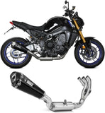 Komplette Auspuffanlage Ohne Katalysator Und Mit Geräuschzulassung Delta Race Carbon Carbon - Mivv Kompatibel Mit Yamaha Fz-09 (2021-2023)