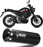 Komplette Abgasanlage Mit Katalysator Und Geräuschzulassung Hr-1 Stahl Schwarz - Mivv Kompatibel Mit Yamaha Xsr 125 (2022-2024)