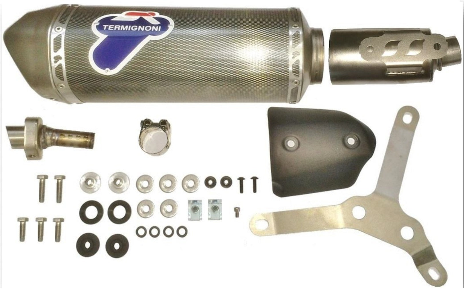 Exhaust Tip With Noise Certification Relevance Poppy - Termignoni Compatible With Gilera Nexus 250 (2006-2008)