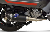 Auspuffendrohr Ohne Geräuschzulassung Relevance Edelstahl Schwarz Carbon Cap - Termignoni Kompatibel Mit Piaggio Vespa 250 - 300 (2008-2022)