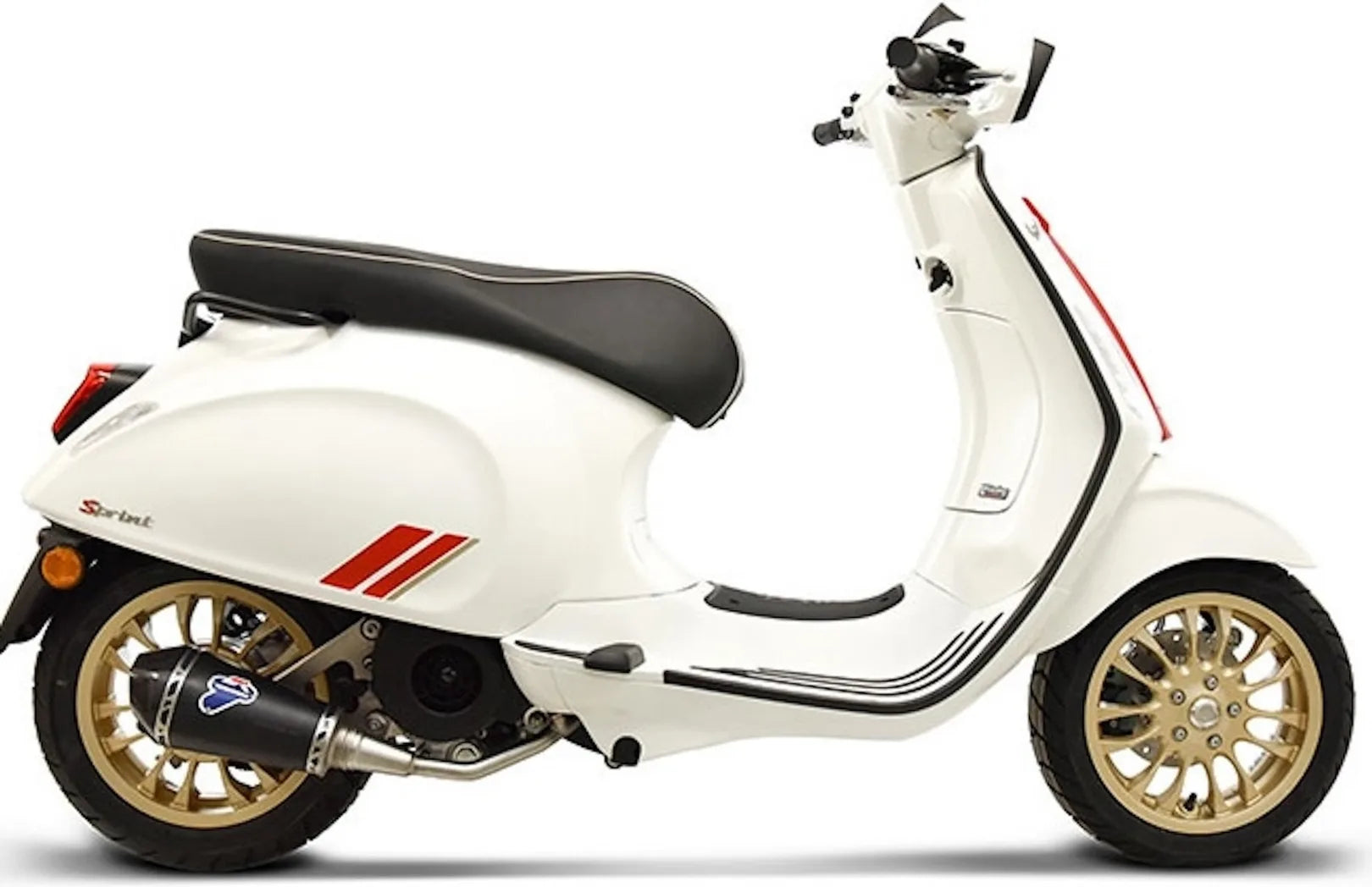 Komplette Auspuffanlage Ohne Katalysator Und Ohne Geräuschzulassung Relevance Edelstahl Schwarz Carbon Cap - Termignoni Kompatibel Mit Piaggio Vespa Primavera 150 (2008-2022)