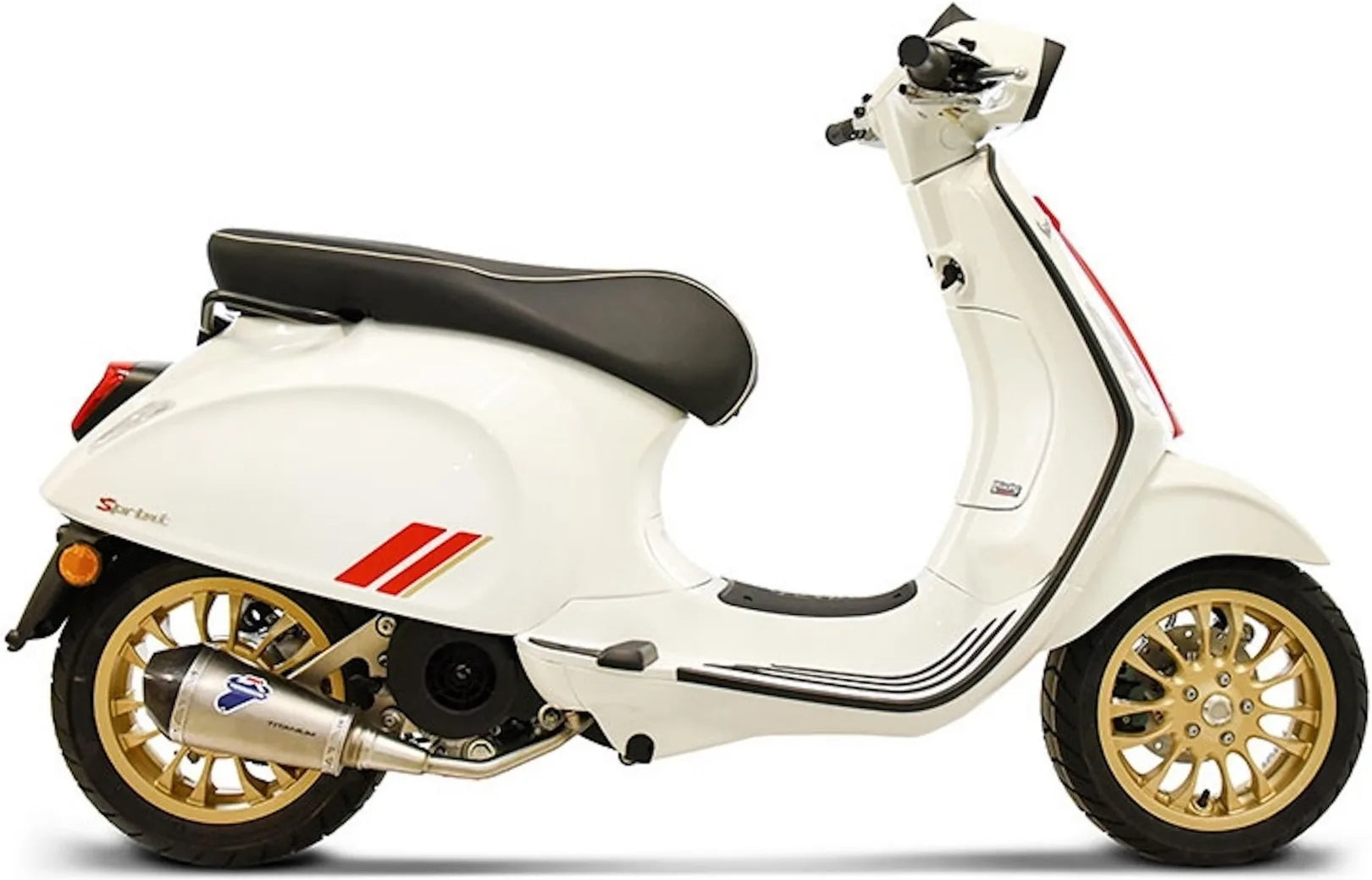 Komplette Auspuffanlage Ohne Katalysator Und Ohne Geräuschzulassung Relevance Edelstahl Carbon Cap - Termignoni Kompatibel Mit Piaggio Vespa Primavera 125 (2008-2022)