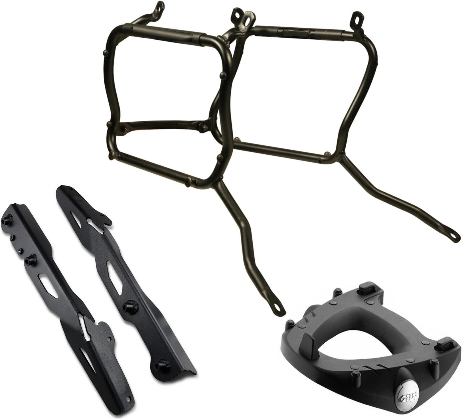 Rear Rack Monokey + Pannier Holder For Monokey Side Side-Cases - Givi Compatible With Moto Guzzi V 100 Mandello 1000 (2022-2024)