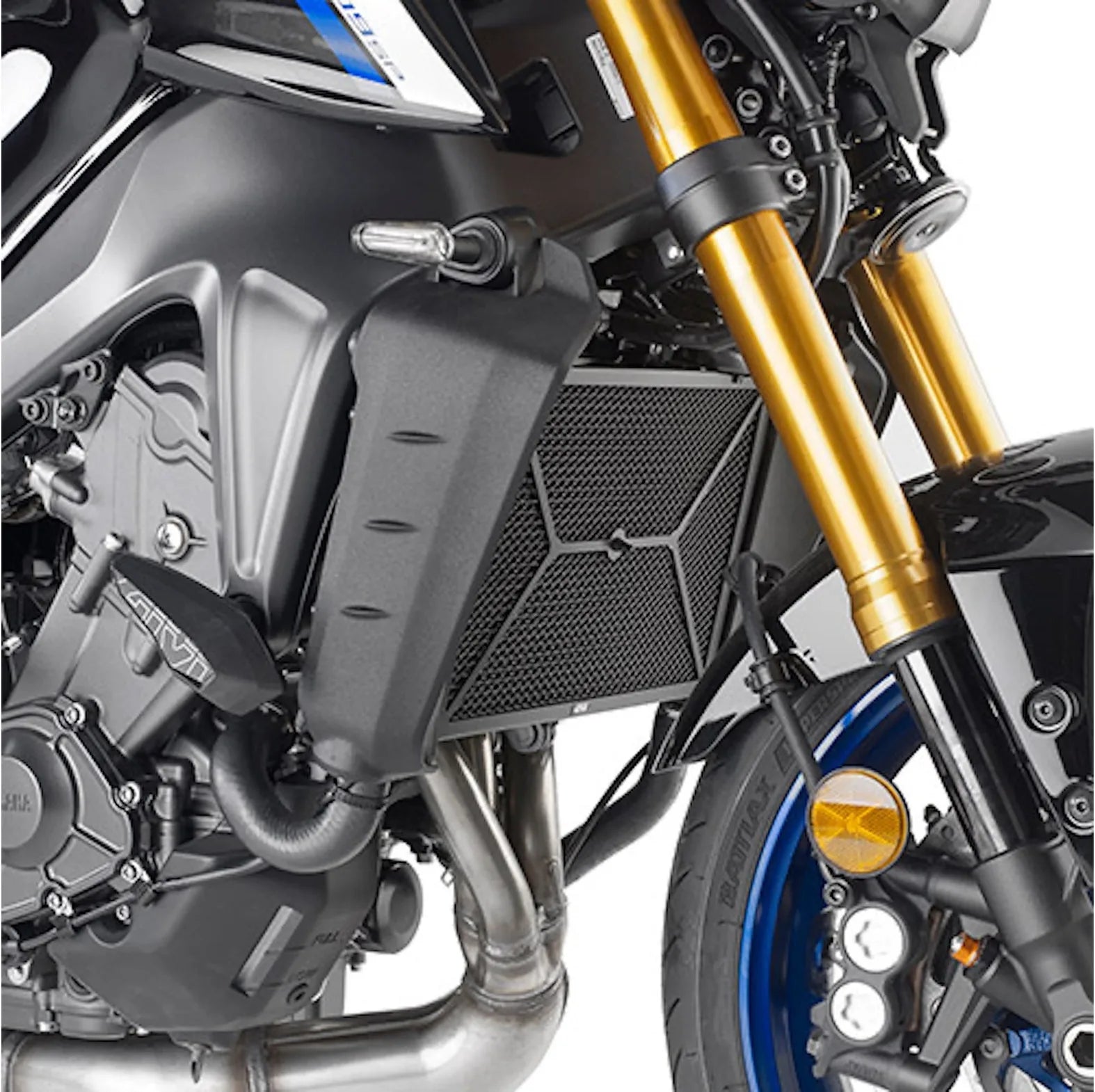 Schutz Für Wasser Ölradiatoren Edelstahl Schwarz Edelsthal - Givi Kompatibel Mit Yamaha Mt-09 - Sp (2021-2023)