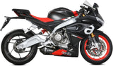 Komplette Auspuffanlage Ohne Katalysator Und Ohne Geräuschzulassung Delta Race Stahl Schwarz Carbon - Mivv Kompatibel Mit Aprilia Rs 660 (2020-2024)