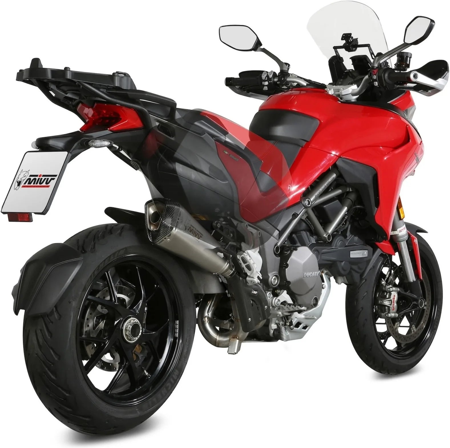 Auspuffendstück Ohne Katalysator Und Ohne Geräuschzulassung Delta Race Edelstahl Carbon - Mivv Kompatibel Mit Ducati Multistrada 1260 (2018-2020)