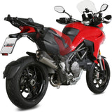 Uncatalysed Exhaust System Without Sound Certification Delta Race Stainless Steel Carbon - Mivv Compatible With Ducati Multistrada 1200 (2015-2017)