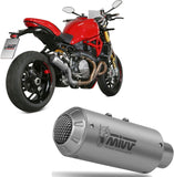 Uncatalysed Exhaust System Without Sound Certification Mk3 Stainless Steel - Mivv Compatible With Ducati Monster 1200 (2017-2021)