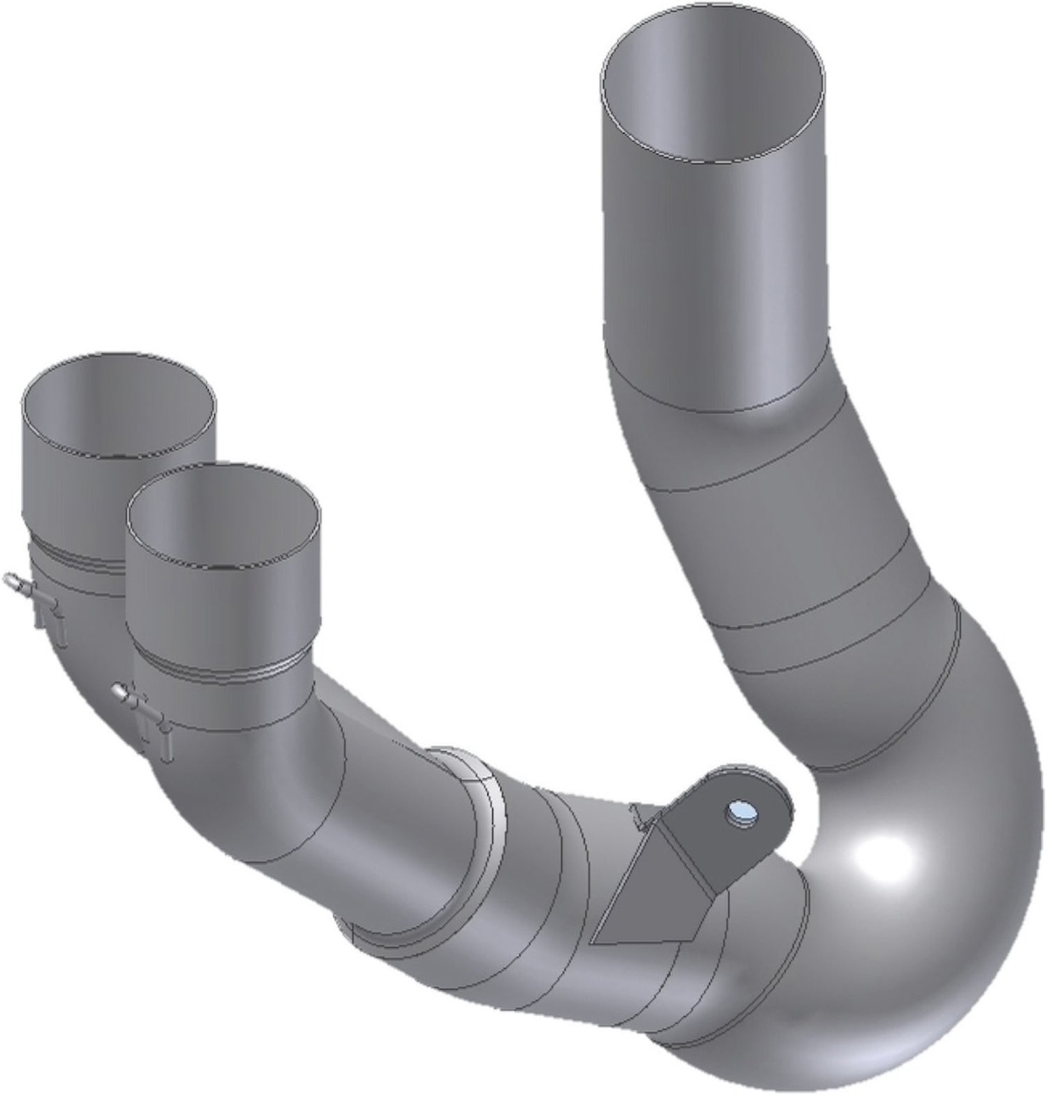 Non-Catalytic Connector Pipe - Mivv Compatible With Ducati Hypermotard 950 - Sp (2019-2020)