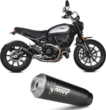 Auspuffendstück Ohne Katalysator Und Ohne Geräuschzulassung X-M1 Stahl Schwarz - Mivv Kompatibel Mit Ducati Scrambler 800 Icon (2021-2022)