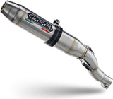 Complete Exhaust System Without Catalytic Converter And Without Sound Certification Furore Aluminium Black - Gpr Compatible With Yamaha Tracer 7 Gt (2020-2024)