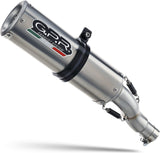 Complete Exhaust System Without Catalytic Converter And Without Sound Certification Furore Aluminium Black - Gpr Compatible With Yamaha Mt-09 Tracer (2015-2020)