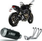 Komplette Auspuffanlage Ohne Katalysator Und Ohne Geräuschzulassung Mk3 Stahl Schwarz - Mivv Kompatibel Mit Honda Cbr 650 R (2019-2023)