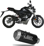 Komplette Auspuffanlage Ohne Katalysator Und Ohne Geräuschzulassung Mk3 Carbon - Mivv Kompatibel Mit Honda Cb 125 R (2018-2020)