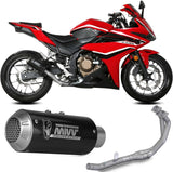 Komplette Auspuffanlage Ohne Katalysator Und Ohne Geräuschzulassung Mk3 Carbon - Mivv Kompatibel Mit Honda Cbr 500 R (2019-2020)