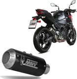 Auspuffendstück Ohne Katalysator Und Ohne Geräuschzulassung Mk3 Carbon - Mivv Kompatibel Mit Kawasaki Z 400 (2019-2023)
