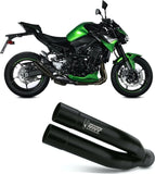 Auspuffendstück Ohne Katalysator Und Ohne Geräuschzulassung Double Gun Stahl Schwarz - Mivv Kompatibel Mit Kawasaki Z 900 (2020-2024)
