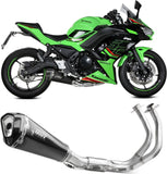 Komplette Auspuffanlage Ohne Katalysator Und Ohne Geräuschzulassung Delta Race Stahl Schwarz Carbon - Mivv Kompatibel Mit Kawasaki Z 650 (2024)