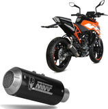 Auspuffendstück Ohne Katalysator Und Ohne Geräuschzulassung Mk3 Carbon - Mivv Kompatibel Mit Ktm 125 Duke (2017-2020)