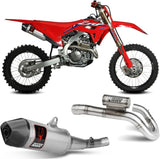 Komplette Auspuffanlage Ohne Katalysator Und Mit Fim-Zulassung Str1 Titan Carbon - Mivv Kompatibel Mit Honda Crf 250 (2022-2024)