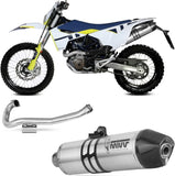 Komplette Auspuffanlage Ohne Katalysator Und Ohne Geräuschzulassung Str1 Edelstahl - Mivv Kompatibel Mit Husqvarna 701 Enduro - Supermoto (2021-2024)