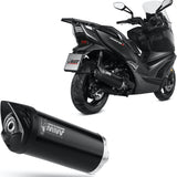 Uncatalysed Exhaust System Without Sound Certification Mover Steel Black - Mivv Compatible With Kymco Xciting 400 I S (2019-2020)