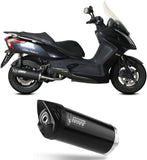 Complete Exhaust System Without Catalytic Converter And Without Sound Certification Mover Steel Black - Mivv Compatible With Kymco Downtown 125 (2009-2016)