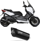Auspuffendstück Ohne Katalysator Und Ohne Geräuschzulassung Mover Stahl Schwarz - Mivv Kompatibel Mit Yamaha X-Max 400 (2013-2016)