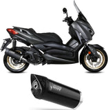 Komplette Auspuffanlage Ohne Katalysator Und Ohne Geräuschzulassung Mover Stahl Schwarz - Mivv Kompatibel Mit Yamaha X-Max 125 (2021-2024)